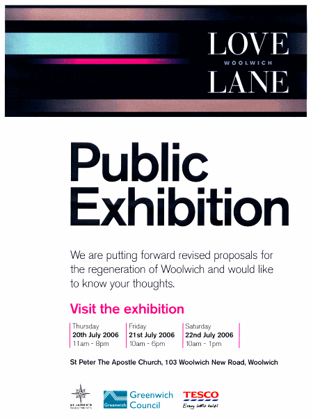 Woolwich Love Lane Public Exhibition