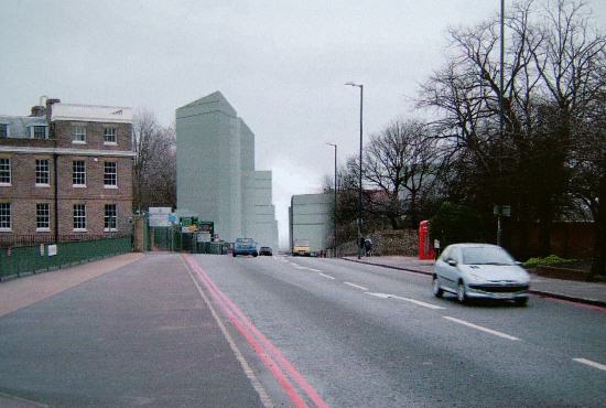 View from the parade ground